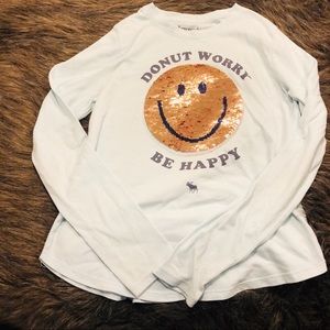 Abercrombie Kids Girls Sequin Shirt